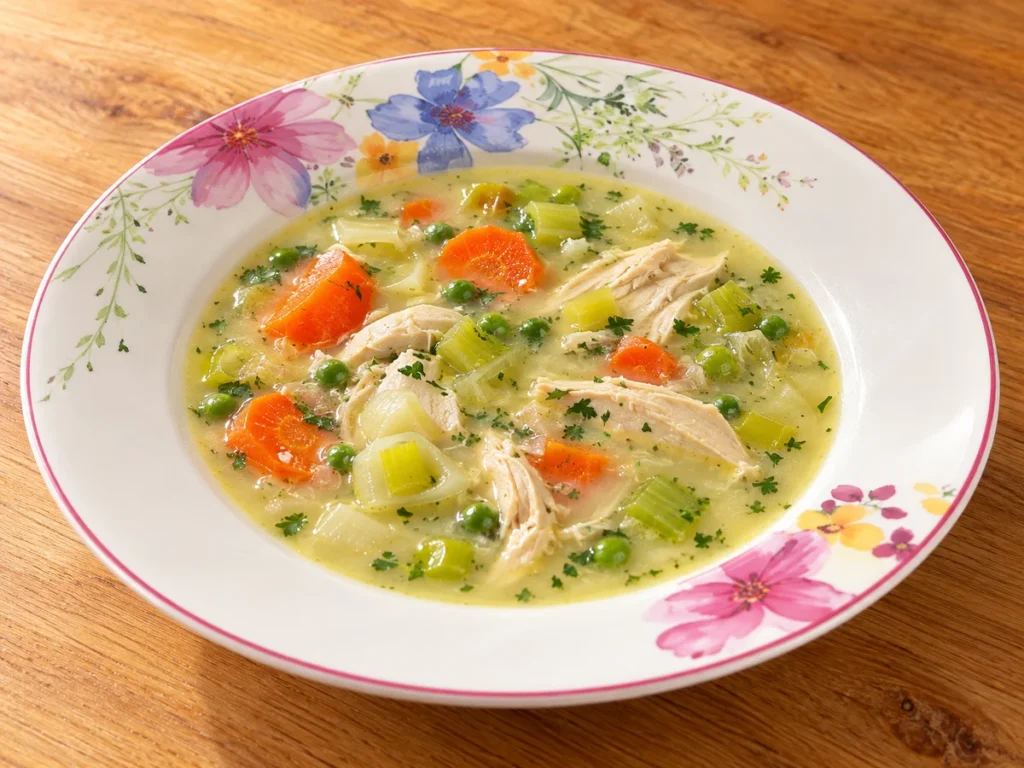 Creamy chicken soup