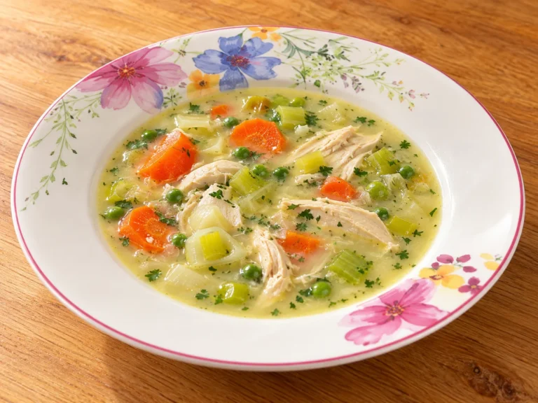 Cremige Hühnereinmachsuppe