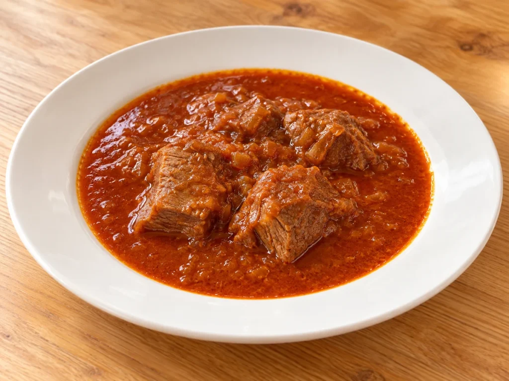 Traditional Viennese beef goulash
